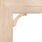 Ekena Millwork Imperial Block Smooth Bracket w/ Offset Brace, Douglas Fir, 7 1/2"W x 18"D x 18"H BKT0806X18X18IMP05SDF - alternate 3